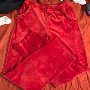 Red soft sweatpants for kids size XL (14-16)